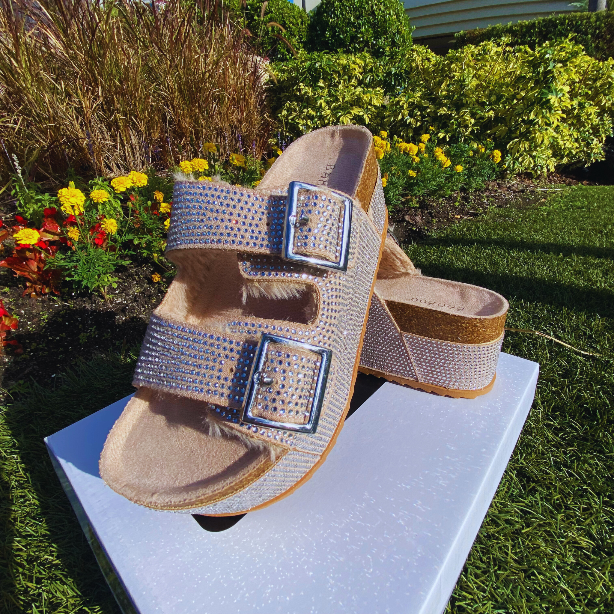 Diamond Platform Sandal