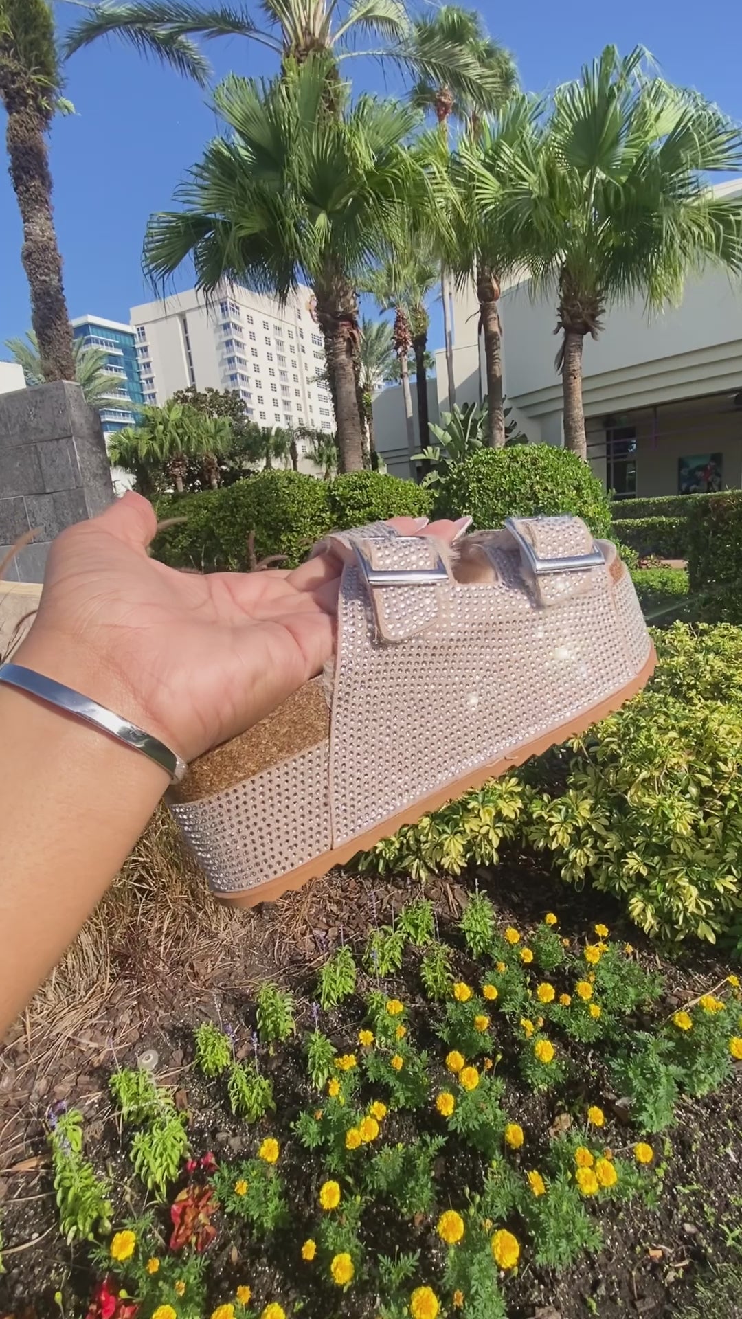 Diamond Platform Sandal